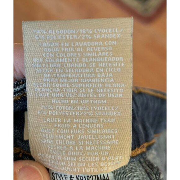 KUT from the Cloth Ana High Rise Flare Jeans Stretch Blue Womens Size 18 Tall - Picture 8 of 11